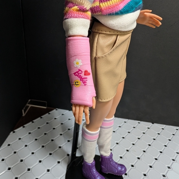Custom Restyled Barbie with Cast - Picture 10 of 13